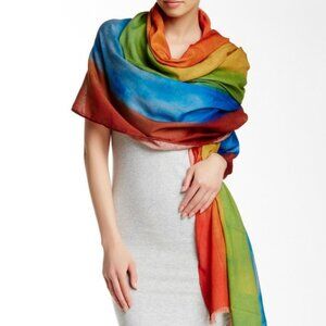Boho Rainbow Wrap Scarf Shawl